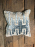 Vin'nyla Blue Geometric Hand-Knotted Pillow | Banana Manor Rug Company