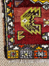 Vintage 1.10x2.10 Turkish Oushak Red and Green Small Rug | Banana Manor Rug Factory Outlet