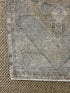 Vintage 1.10x3 Turkish Oushak Silver and Beige Small Rug | Banana Manor Rug Factory Outlet