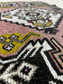 Vintage 1.11x3.6 Turkish Oushak Pink Multicolor Small Rug | Banana Manor Rug Factory Outlet