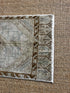 Vintage 1.4x3.2 Grey and Brown Turkish Oushak Small Rug | Banana Manor Rug Factory Outlet