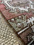 Vintage 1.5x3 Turkish Oushak Rust and Beige Small Rug | Banana Manor Rug Factory Outlet