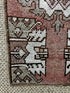 Vintage 1.5x3 Turkish Oushak Rust and Beige Small Rug | Banana Manor Rug Factory Outlet
