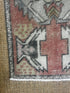 Vintage 1.6x2.11 Red and Grey Turkish Oushak Small Rug | Banana Manor Rug Factory Outlet