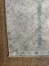 Vintage 1.6x2.11 Silver and Blue Turkish Oushak Small Rug | Banana Manor Rug Factory Outlet