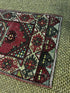 Vintage 1.6x2.11 Turkish Oushak Red and White Multicolor Small Rug | Banana Manor Rug Factory Outlet