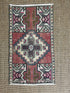 Vintage 1.6x2.7 Red and Beige Turkish Oushak Small Rug | Banana Manor Rug Factory Outlet