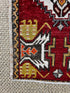 Vintage 1.6x3 Turkish Oushak Dark Red and Gold Small Rug | Banana Manor Rug Factory Outlet