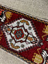 Vintage 1.6x3 Turkish Oushak Dark Red and Gold Small Rug | Banana Manor Rug Factory Outlet
