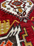 Vintage 1.6x3 Turkish Oushak Dark Red and Gold Small Rug | Banana Manor Rug Factory Outlet