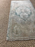 Vintage 1.6x3 Turkish Oushak Light Tan and Green Small Rug | Banana Manor Rug Factory Outlet