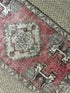 Vintage 1.6x3 Turkish Oushak Red and Gray Small Rug | Banana Manor Rug Factory Outlet