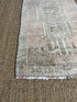 Vintage 1.6x3.1 Grey and Pink Turkish Oushak Small Rug | Banana Manor Rug Factory Outlet