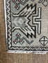 Vintage 1.6x3.2 Grey and Brown Turkish Oushak Small Rug | Banana Manor Rug Factory Outlet