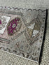 Vintage 1.6x3.2 Turkish Oushak Pink and Gray Small Rug | Banana Manor Rug Factory Outlet