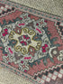 Vintage 1.7x2.7 Turkish Oushak Pink Multicolor Small Rug | Banana Manor Rug Factory Outlet