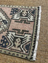 Vintage 1.7x3 Pink and Brown Turkish Oushak Small Rug | Banana Manor Rug Factory Outlet