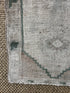 Vintage 1.7x3 Turkish Oushak Beige and Green Small Rug | Banana Manor Rug Factory Outlet