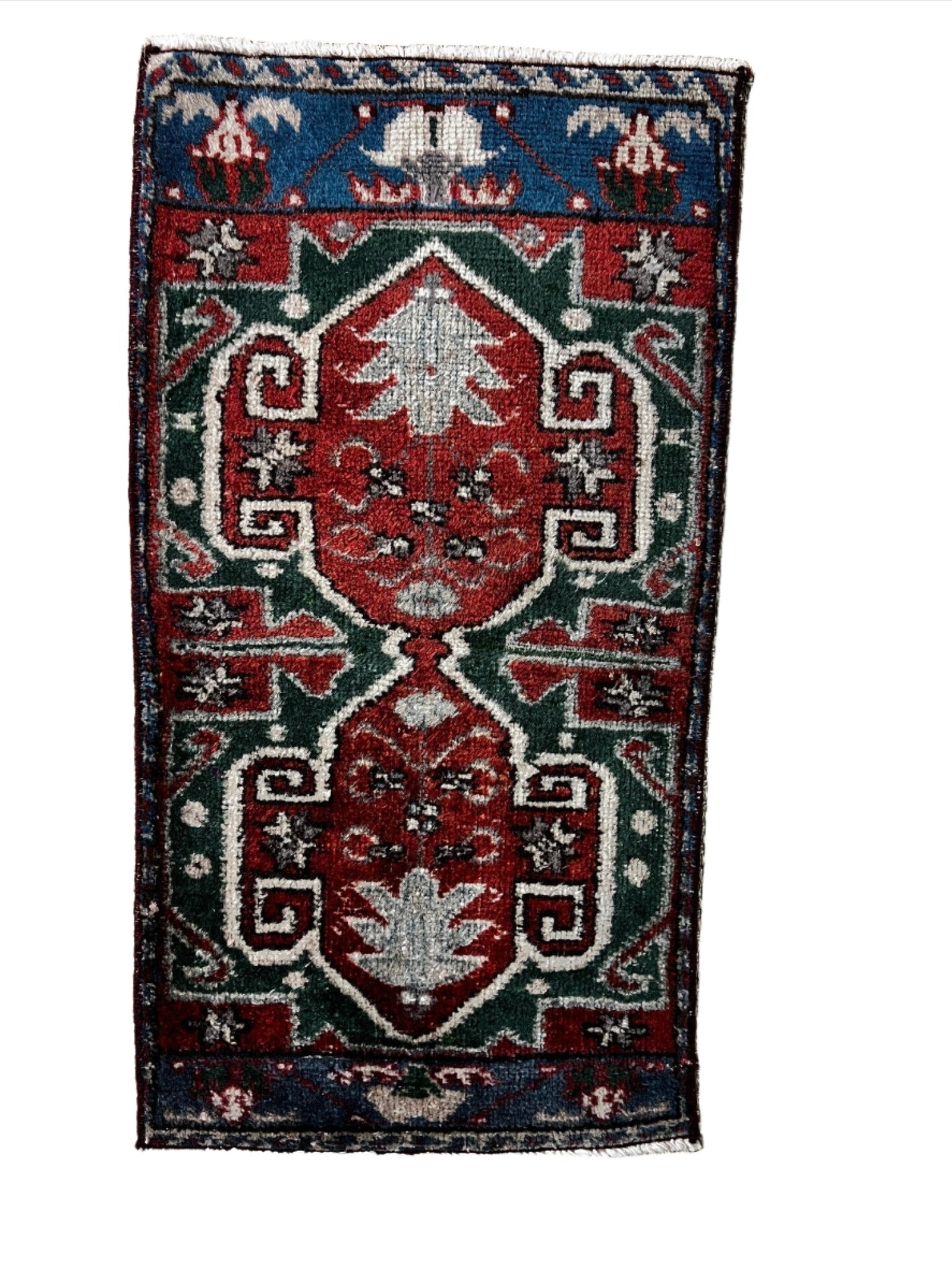 Vintage 1.7x3 Red Turkish Oushak Small Rug – Banana Manor Rug Factory ...