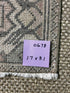 Vintage 1.7x3.1 Turkish Oushak Light Pink and Beige Small Rug | Banana Manor Rug Factory Outlet