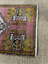Vintage 1.7x3.2 Turkish Oushak Dark Pink and Gray Small Rug | Banana Manor Rug Factory Outlet