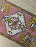 Vintage 1.7x3.2 Turkish Oushak Dark Pink and Gray Small Rug | Banana Manor Rug Factory Outlet