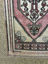 Vintage 1.7x3.2 Turkish Oushak Pink and Ivory Small Rug | Banana Manor Rug Factory Outlet