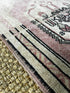 Vintage 1.7x3.2 Turkish Oushak Pink and Ivory Small Rug | Banana Manor Rug Factory Outlet