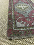 Vintage 1.7x3.4 Turkish Oushak Pink and Light Blue Small Rug | Banana Manor Rug Factory Outlet