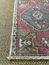 Vintage 1.8x2.10 Turkish Oushak Soft Red and Gray Small Rug | Banana Manor Rug Factory Outlet