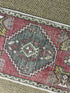 Vintage 1.8x2.10 Turkish Oushak Soft Red and Gray Small Rug | Banana Manor Rug Factory Outlet