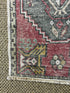 Vintage 1.8x2.10 Turkish Oushak Soft Red and Gray Small Rug | Banana Manor Rug Factory Outlet