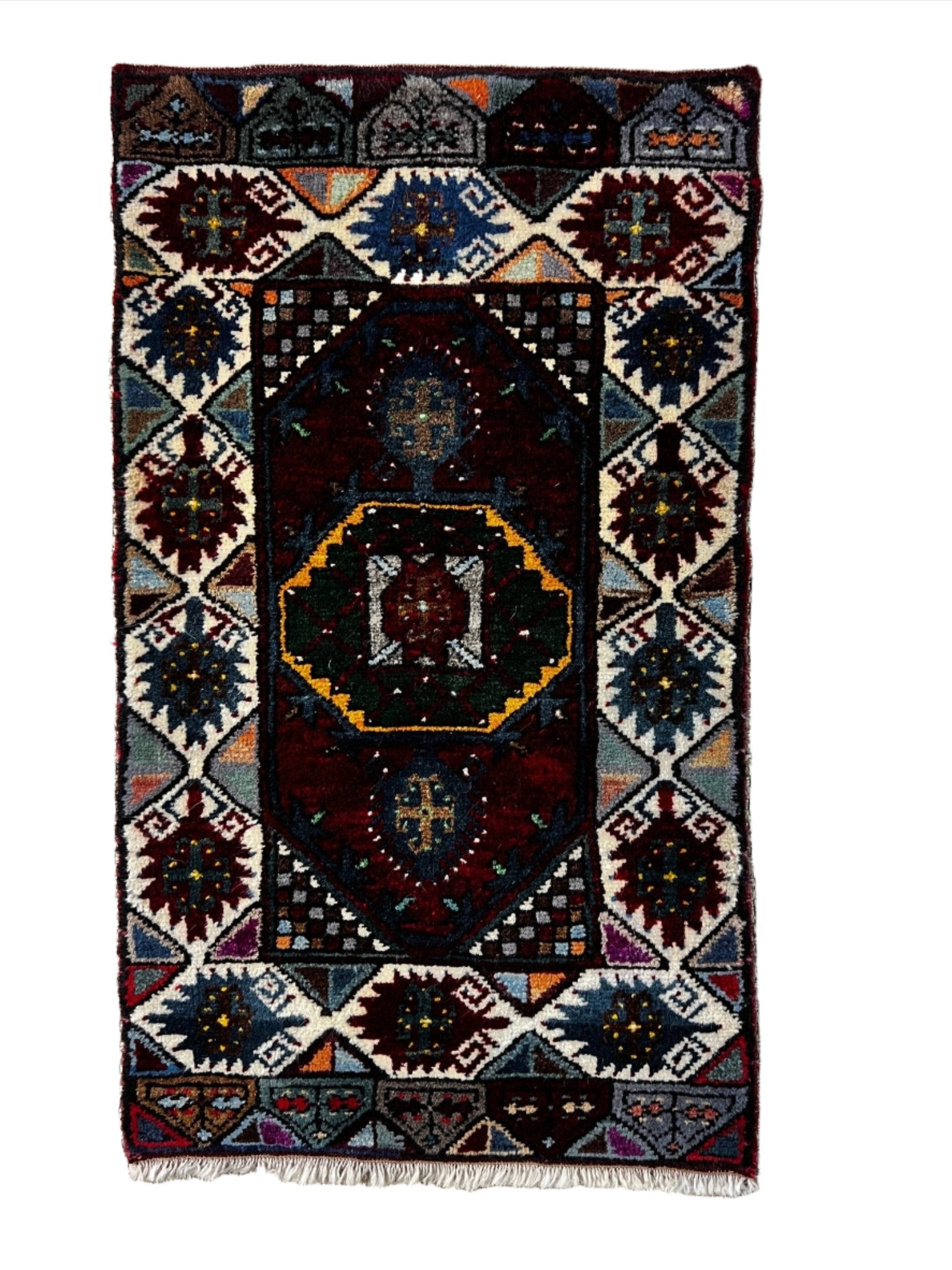 Vintage 1.8x3 Red Turkish Oushak Small Rug – Banana Manor Rug Factory ...