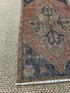 Vintage 1.8x3 Turkish Oushak Rust and Slate Gray Small Rug | Banana Manor Rug Factory Outlet