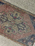 Vintage 1.8x3 Turkish Oushak Rust and Slate Gray Small Rug | Banana Manor Rug Factory Outlet