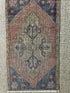 Vintage 1.8x3 Turkish Oushak Rust and Slate Gray Small Rug | Banana Manor Rug Factory Outlet
