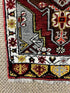 Vintage 1.8x3.1 Turkish Oushak Gray and Dark Red Small Rug | Banana Manor Rug Factory Outlet