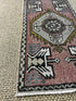 Vintage 1.8x3.1 Turkish Oushak Pink and Gray Small Rug | Banana Manor Rug Factory Outlet