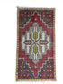 Vintage 1.8x3.1 Turkish Oushak Red and Gray Small Rug | Banana Manor Rug Factory Outlet