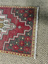 Vintage 1.8x3.1 Turkish Oushak Red and Gray Small Rug | Banana Manor Rug Factory Outlet