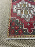 Vintage 1.8x3.1 Turkish Oushak Red and Gray Small Rug | Banana Manor Rug Factory Outlet
