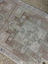 Vintage 1.8x3.10 Turkish Oushak Silver and Beige Small Rug | Banana Manor Rug Factory Outlet