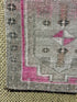 Vintage 1.8x3.3 Turkish Oushak Pink and Beige Small Rug | Banana Manor Rug Factory Outlet