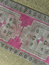 Vintage 1.8x3.3 Turkish Oushak Pink and Beige Small Rug | Banana Manor Rug Factory Outlet