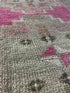 Vintage 1.8x3.3 Turkish Oushak Pink and Beige Small Rug | Banana Manor Rug Factory Outlet