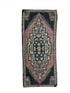 Vintage 1.8x3.8 Turkish Oushak Pink and Black Small Rug | Banana Manor Rug Factory Outlet