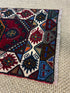 Vintage 1.9x3.2 Turkish Oushak Blue and Red Multicolor Small Rug | Banana Manor Rug Factory Outlet