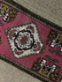 Vintage 1.9x3.2 Turkish Oushak Dark Pink Small Rug | Banana Manor Rug Factory Outlet