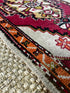 Vintage 1.9x3.4 Turkish Oushak Red and Light Gray Small Rug | Banana Manor Rug Factory Outlet