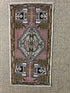 Vintage 1.9x3.5 Turkish Oushak Pink and Gray Multicolor Small Rug | Banana Manor Rug Factory Outlet